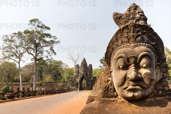 Face of an Asura statue