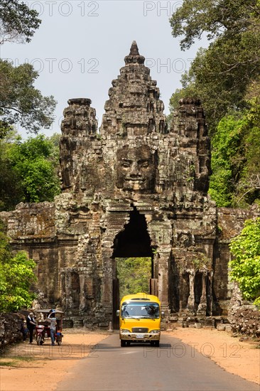 Victory Gate in the east of Angkor Thom