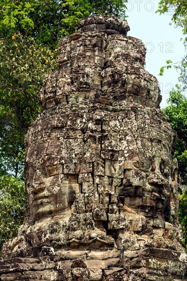 Western Gopuram with face tower