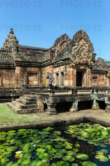 Eastern Gopuram with lotus pond