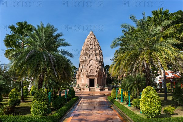 City column in Khmer style