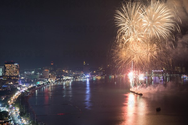 Fireworks at night