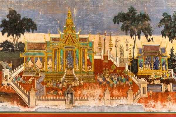 Mural from the Ramayana epic