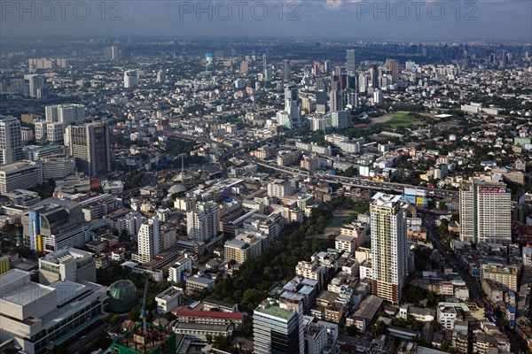View of city from Baiyoke Tower