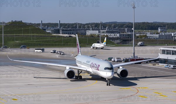 Qatar Airways Airbus A350 XWB on the apron