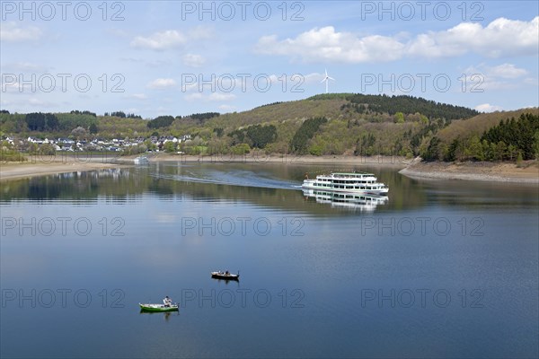 Biggetalsperre with ferry