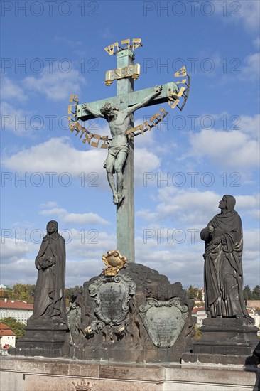 Crucifix with Hebrew script