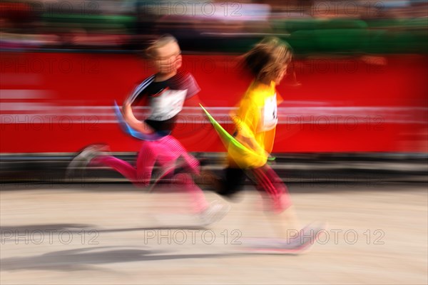 Two children in race