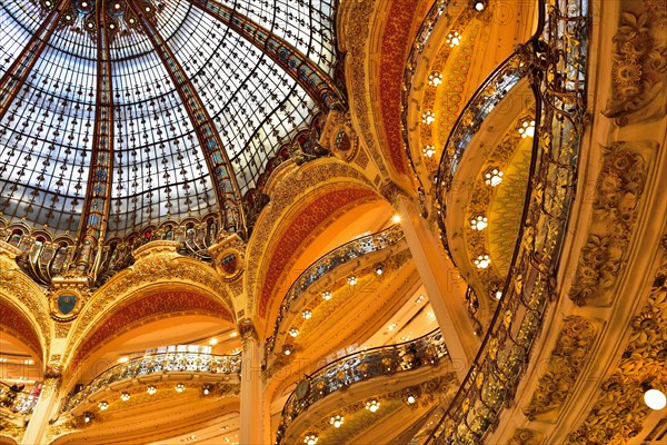 Art Nouveau Glass dome