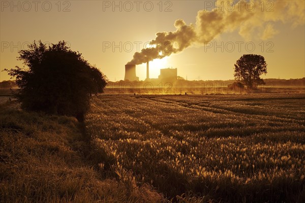 Heyden power plant at sunrise