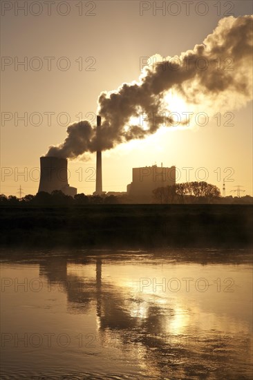 Heyden power plant at sunrise