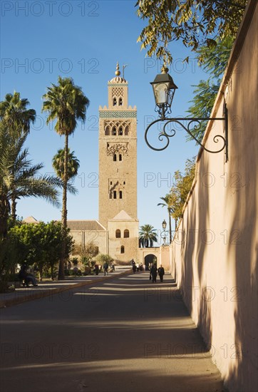 The nearly seventy metres high Koutoubia Minaret