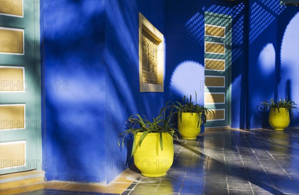 Architectural detail in Majorelle Garden