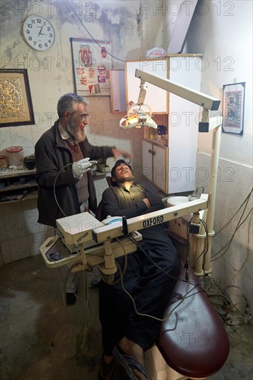 Patient at the dentist