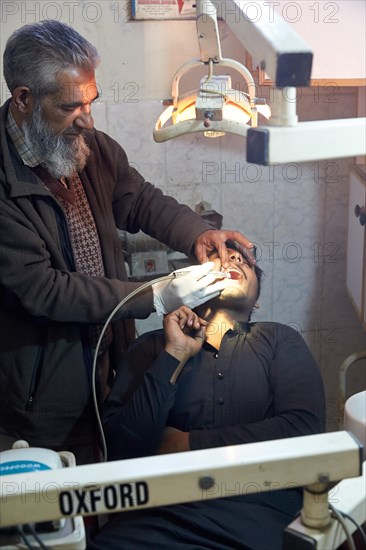 Patient at the dentist