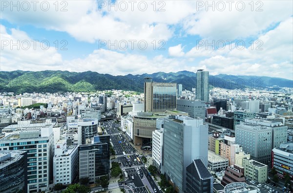 View of the town from above