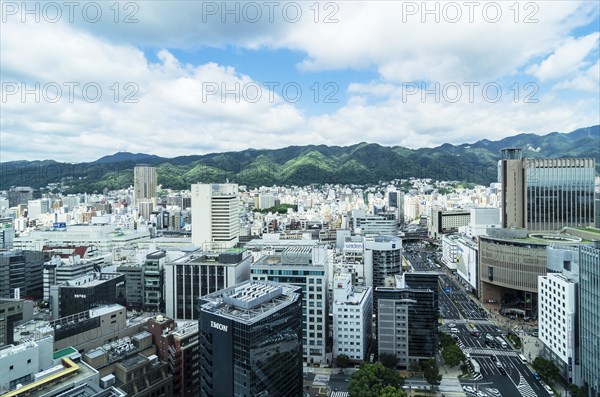 View of the town from above