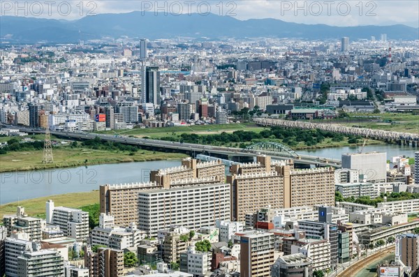 View of offices and residential buildings from Kita-ku