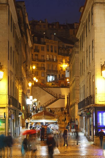 Old town Chiado at dusk