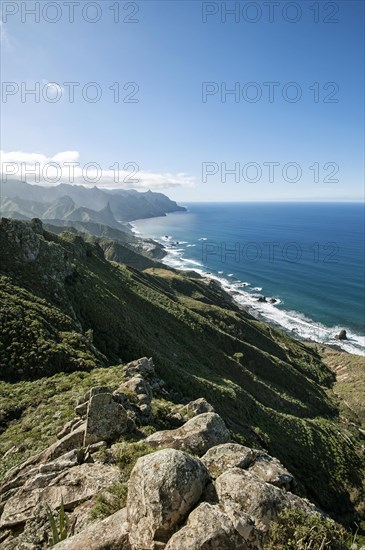 Coast in the Anaga Mountains in Benijo