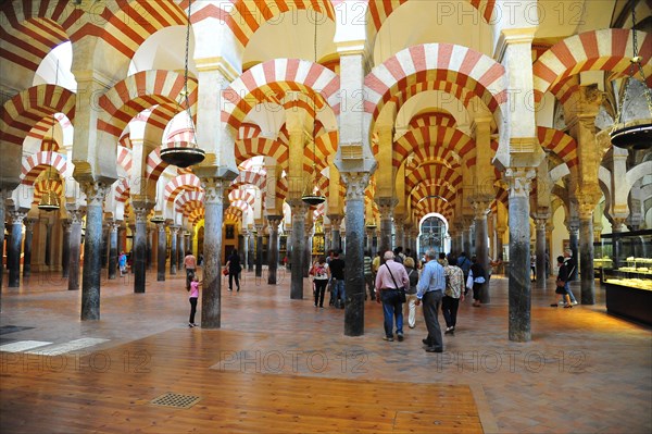 Inside the Mezquita-Catedral de Cordoba Mosque-Cathedral