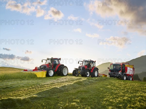 Three vehicles