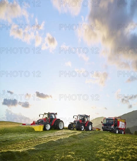 Three vehicles