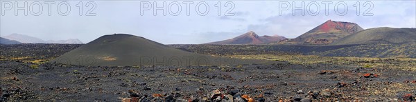 Caldera de la Rilla in the lava fields