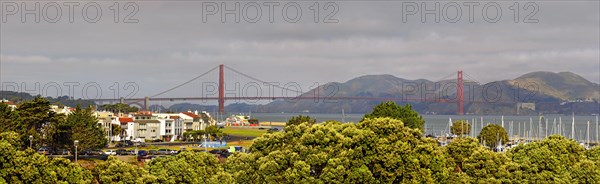 The Marina District with the Golden Gate