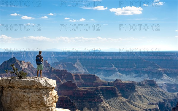 Man standing on rock