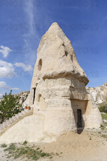 Tufa cone with the El Nazar Church