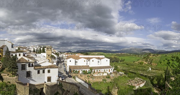 Townscape with the church Iglesia Padre Jesus