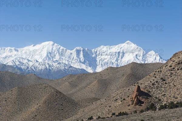 Barren hilly landscape