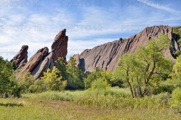 Red sandstone formations