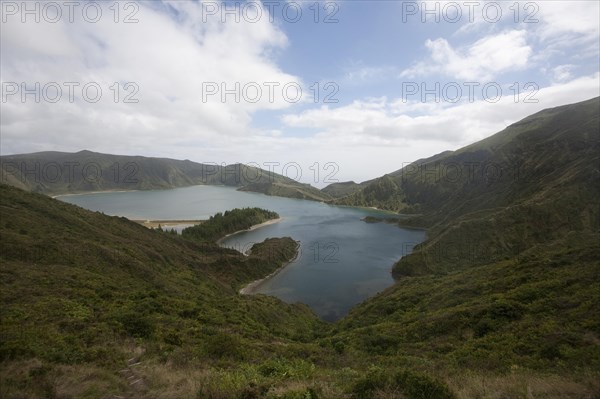 Lagoa do Fogo crater lake