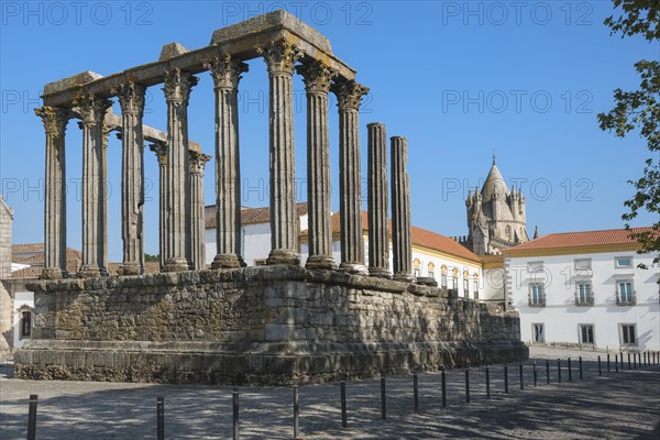 Roman temple of Diana in front of the Santa Maria Cathedral