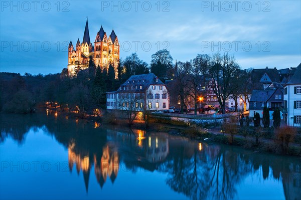 Limburg Cathedral at dusk