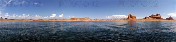 Red Navajo sandstone cliffs