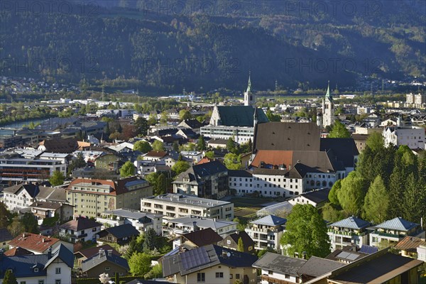 Cityscape of Schwaz in springtime