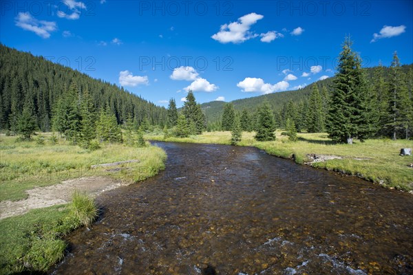 Mountain landscape with river