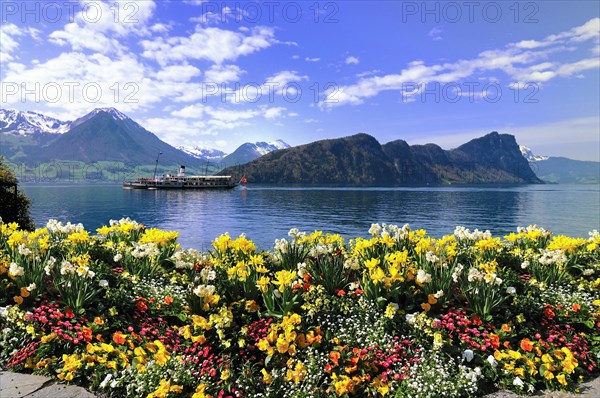 Steamship on Lake Lucerne