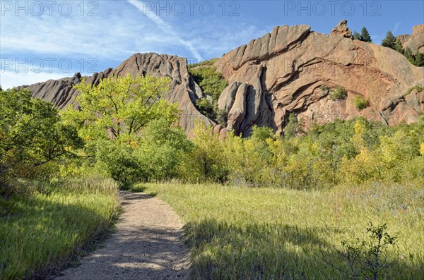 Red sandstone formation