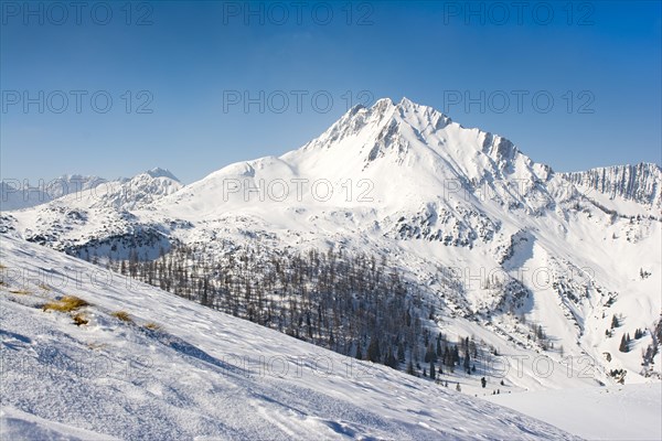 Mondscheinspitze Mountain in winter