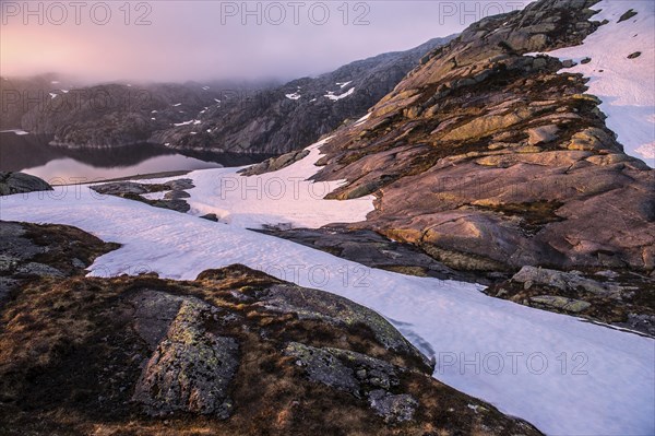 Fjell landscape at Lysefjord