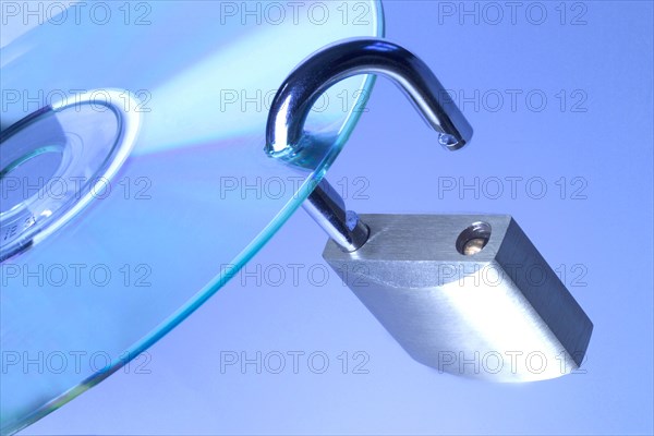 Open lock on CD