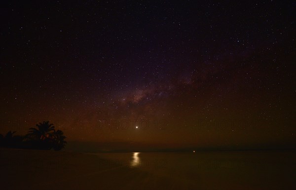 Beach on the island of Nosy Nato at night