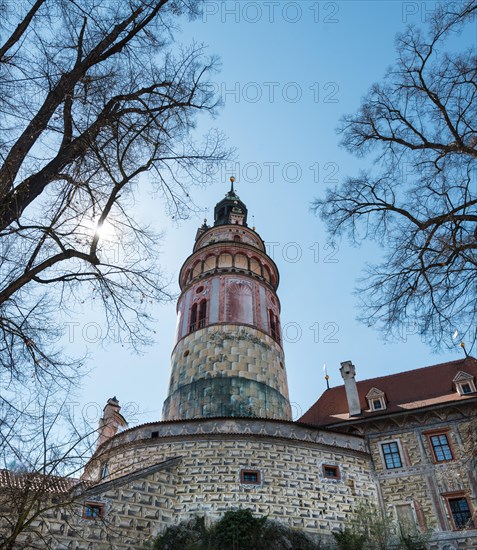 Cesky Krumlov Castle with its tower