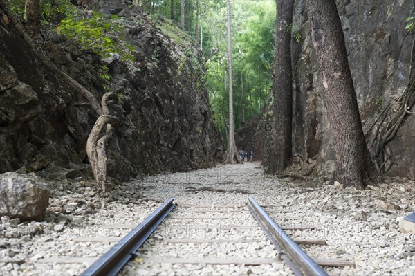 Rail tracks ending