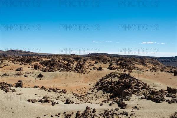 Volcanic landscape surrounding the Pico del Teide