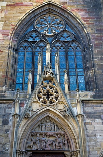 Tympanum of the west facade of St. Martin's Minster